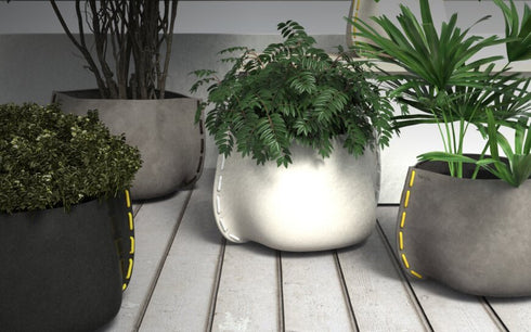 Blinde Design Stitch 100 Concrete Planter - Natural Finish - BLD.1.P.STI.100.Y.NA